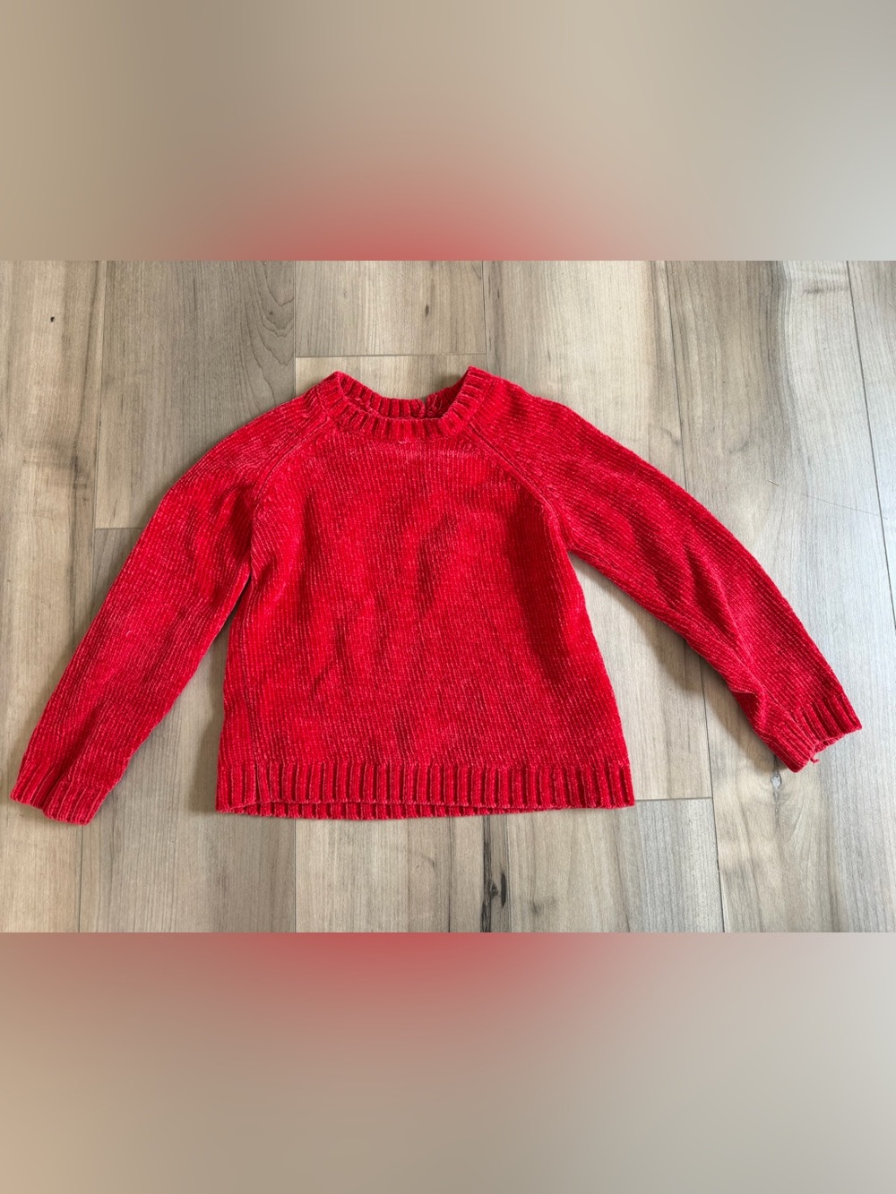 DKNY Classic Red Crewneck girls Sweater